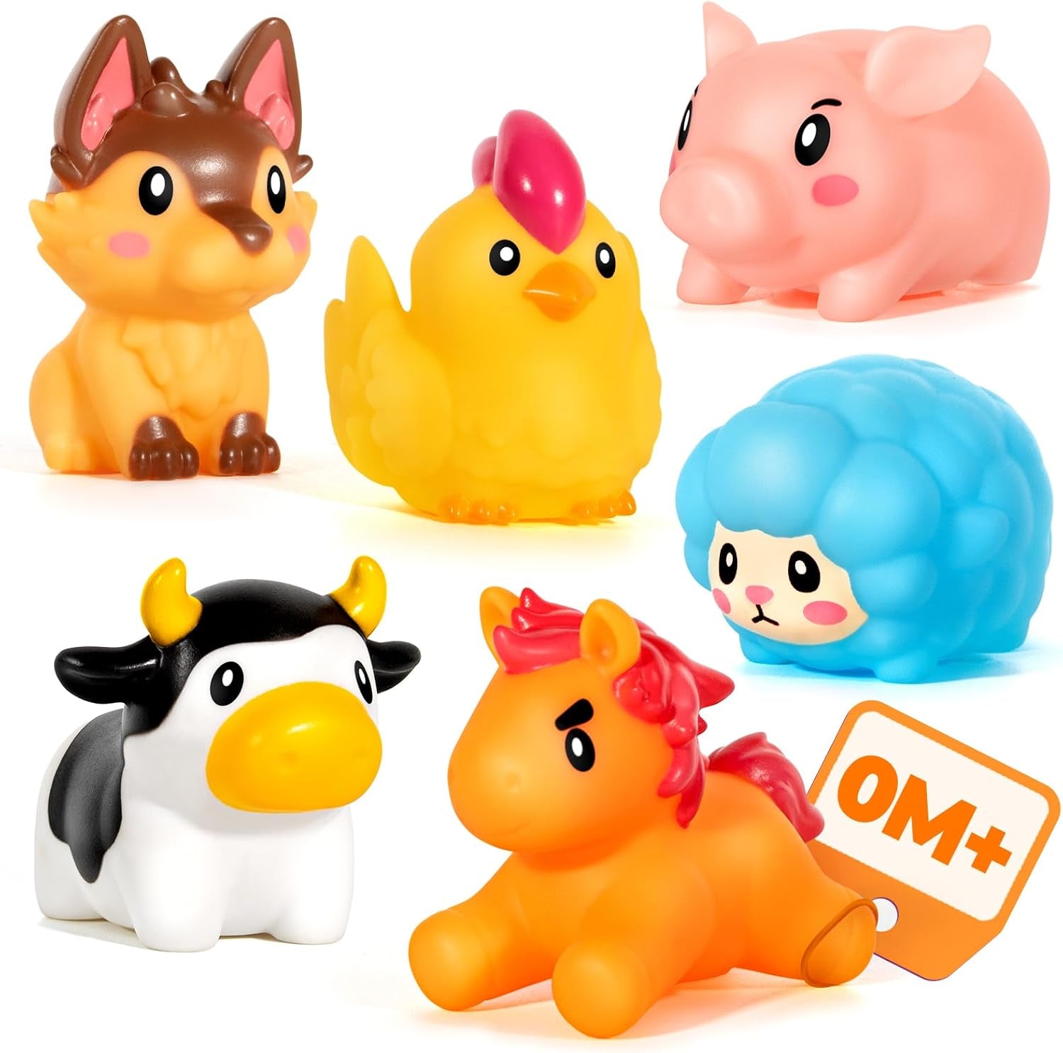 Baby Bath Toys - No Hole Bath Toys for Kids, Bath Tub Shower Toys for Newborn Baby